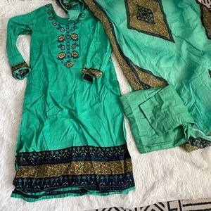 New cotton pant suit - three pieces